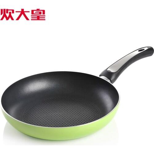 Big frying pan flat bottom pot buzhanguo embossed oil electromagnetic furnace general 28cm