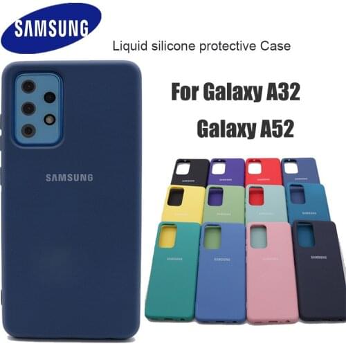 Samsung Galaxy A32 A52 Case Silky Silicone Cover Soft-Touch Back Protective Housing For a32 a52 Shell