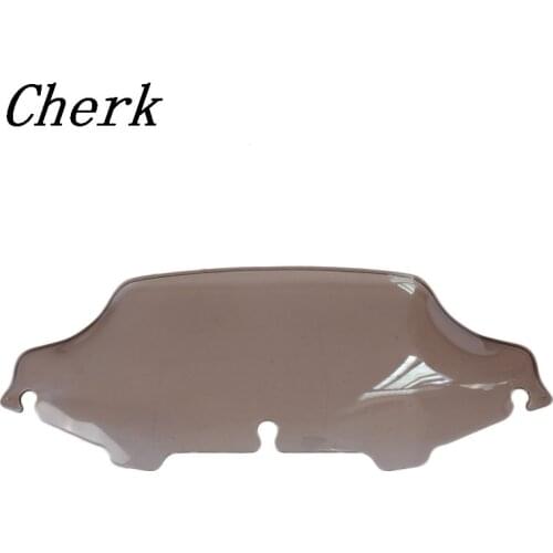 Smoke Motorcycle 6" Wave Windshield Windscreen For Harley Touring Electra Street Glide FLHX FLHT 96-13