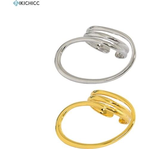 KIKICHICC 925 Sterling Silver Big Circle Charm Resizable Ring Adjustable Fashion 2021 Wedding Fine Jewelry Gift Slime New Design
