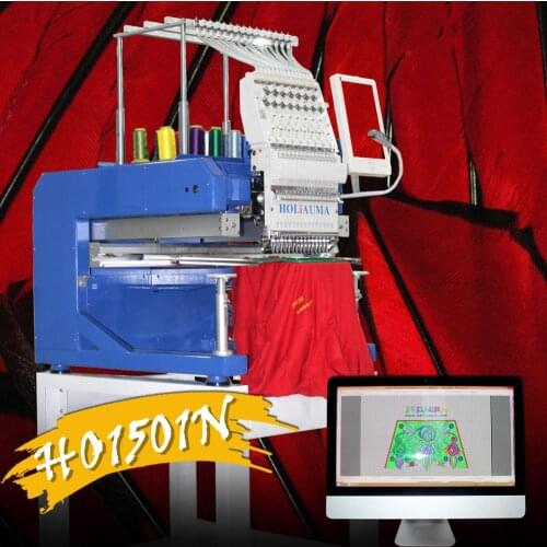 China 10 years service ! Best selling 15 needle one head flat computerized beading cording sequin cap embroidery machine