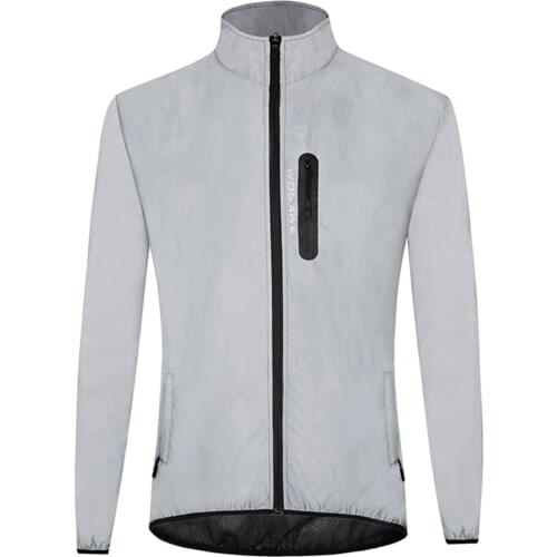 Mens Cycling Reflective Jacket Waterproof High Visibility Coat Windbreaker