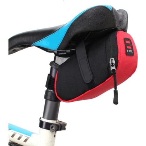 Nylon Bicycle Cushion Saddle Storage Bag MTB Bike Seat Tail Rear Bag Waterproof Riding Mountain Bike Bag Cycling Accessories