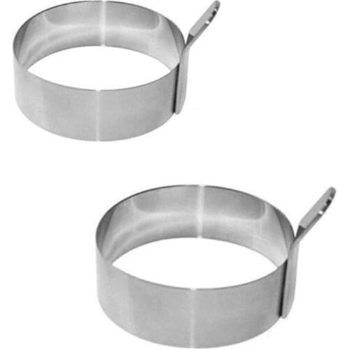 2021 New Stainless Steel Fried Egg Ring Pancake Mould Egg Mold Cooking Kitchen Accessories Gadget Tool 2 Sizes