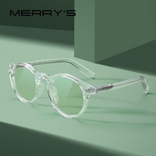 MERRYS DESIGN Retro Oval Ray Blue Light Blocking Glasses For Men Women Anti-Blue Light Round Transpare Glasses S2303