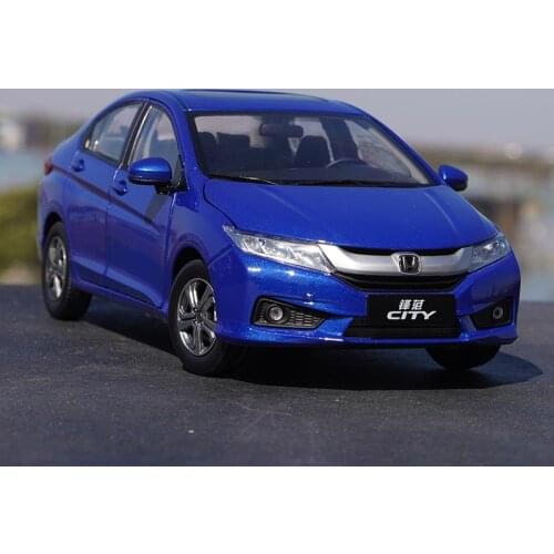 Original factory Authentic 1:18 Honda City 2015 Blue diecast toy car model for gift, collection