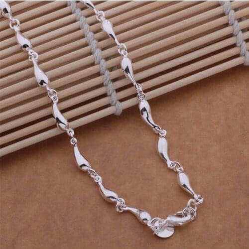 Water Drops Silver Plated Necklace & Pendants For Ladies Men Factory Price Free Shipping Fashion Jewelry GY-AN610