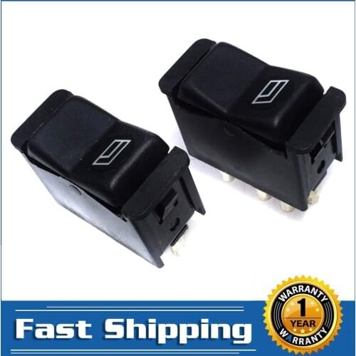 2 Pcs Power Passenger Window Control Switch for Mercedes-Benz W123 W126 W201 190E 190D 300SD 300TD 300D 380SEL 0008208410