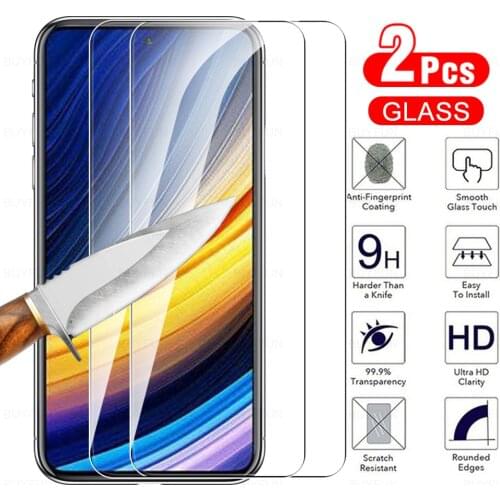 2pcs Film For Poco X3 Pro HD full cover screen protector for Poco X 3 3X Pro 6.67'' Scratch resistant tempered protective glass
