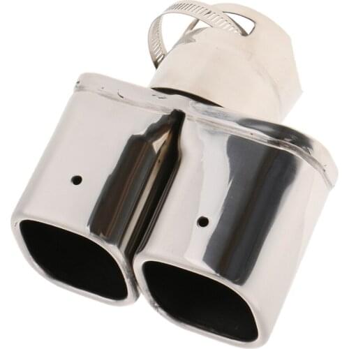 Fits Chevrolet Trax Silver Exhaust Tip Square Tail Pipe Dual Muffler
