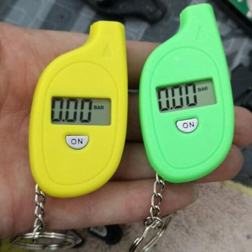 Professional Digital LCD Tire Pressure Gauge Mini Handheld Keychain Design Tire Pressure Monitoring System