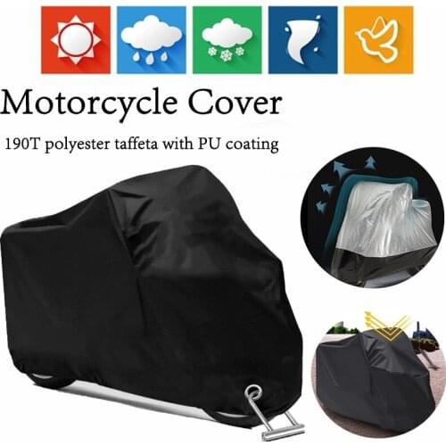 190T Color mixing Dustproof Universal Motorcycle Covers All Season M L XL XXL XXXL Bike Motor Cloth Water Rain Snow UV Protector