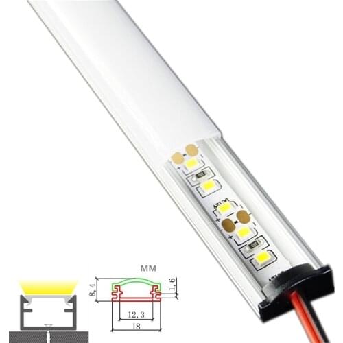 5pcs/Lot 12VDC 50cm 20inch LED Ultra Slim Bar Light 2835 60 120/240 Per Meter Flat 5mm High Cabinet Hard Strip Kitchen Linear