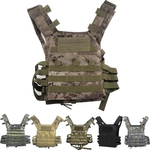 MOLLE System Outdoor Tactical Vest Hunting Climbing Wargame Protective Plate Airsoft Vest For Men Sports Military Army Vest