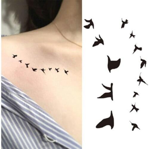Waterproof Temporary Tattoo Sticker Butterfly Fake Tatto Flash Snake Feather Tatoo Body Art Tatouage for Girl Women Men