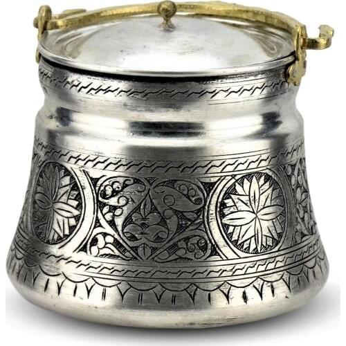 Embroidered Yoghurt Copper Bowl (BAKRAÇ) 2 LT, Copper Bakrac 2 LT, yoghurt storage container