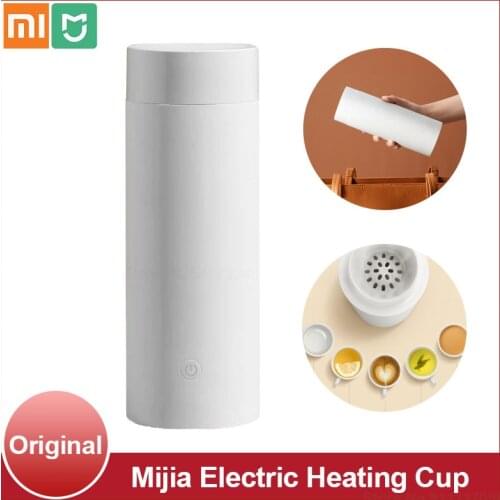 Xiaomi Mijia Electric Heating Cup White 350ML Outdoor Portable Long-Lasting Heat Preservation Stainless Steel Electric Cup