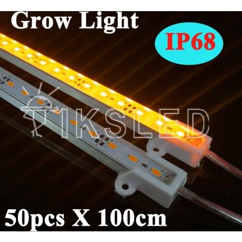 Factory price 50pcs 1m 5730 led plant grow light lights strip energy saving light aquarium diving lights