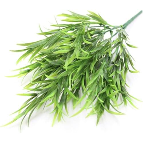 1pcs 7- Fork Willow Branches Leaf Simulation Plant for Home Decoration