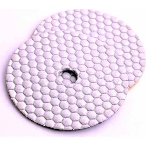 10pcs/lot 5 inch granite diamond dry 125mm polishing pads for stone or concrete
