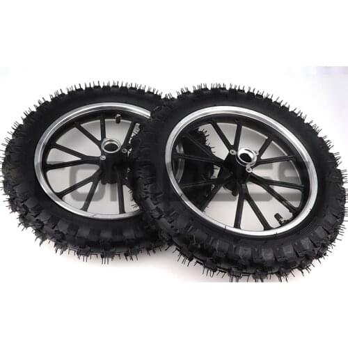 2.50-10 tires + wheels for mini childrens off-road motorcycles small rocket cars 43-49CC Apollo motorcycles Dirt PIT Bike