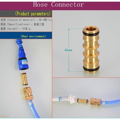 2 Pieces /set Garden Tap Hose Adapter Pipe Fit standard Connector Quick Release Female & Male