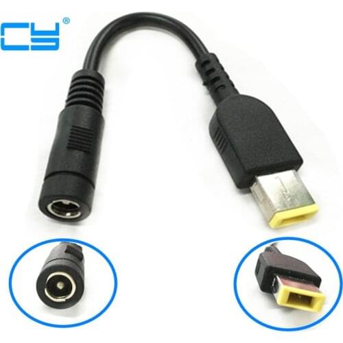 5pcs dc 5.5x2.5mm feminino para a praca de ponta a ponta amarela da lenovo ponta do adaptador de conector conversor para lenovo