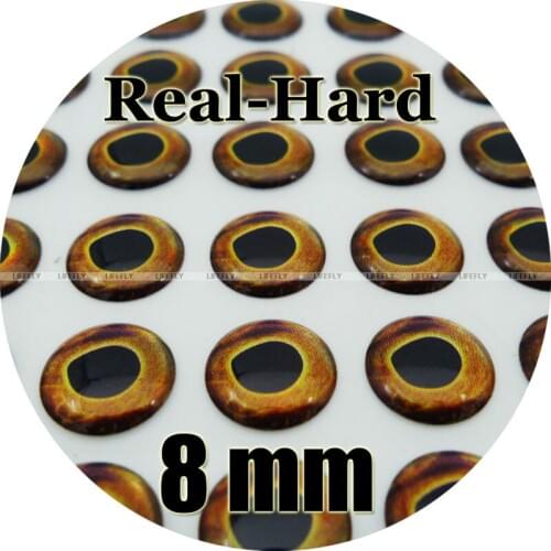 8mm 3D Real.Hard / Wholesale 300 Soft Molded 3D Holographic Fish Eyes, Fly Tying, Jig, Lure