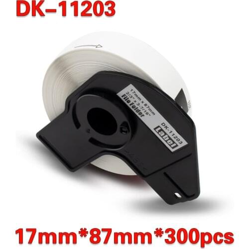 Absonic DK 11203 Roll Paper 17*87mm 300PCS Standard Label Use for Brother QL570 QL700 QL720NW QL1050 QL1050N QL1060N QL1110NWB