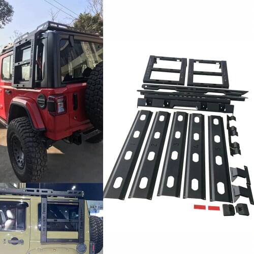 Off Road Series Roof Rack Cargo with Extension Top Luggage Holder Carrier for jeep wrangler JL 2018+ Lantsun