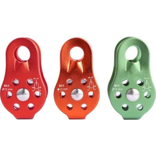 Fixed Climbing Cross Small Trolley Pulley Transportation Climbing Mountaineering Lifting Tandem Pulley Outdoor Camping
