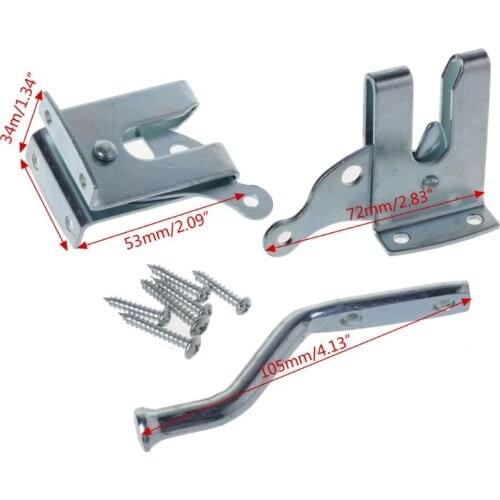 Electroplated Steel Auto Door Bolt Lock Hasp Latch for Garden Fence Pasture Farm 62KC