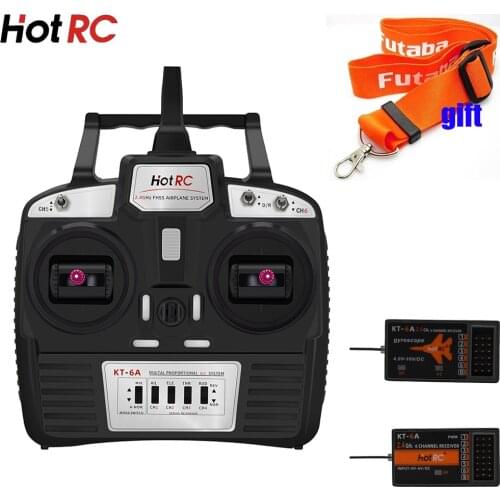 Hotrc HT-6A 2.4G 6CH RC Transmitter FHSS & 6CH Receiver With Box For Rc Airplane DIY KT Board Machine