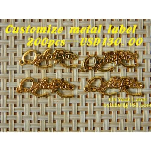 Customize metal labels/clothes labels/ main label / garment label