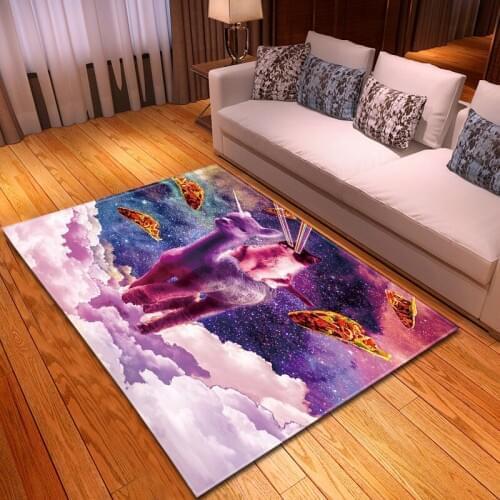 Nordic 3D Alpaca Carpet Cartoon Animal Bedroom Kids Play Mat Soft Flannel Memory Foam Big Area Rugs And Carpets for Living Room
