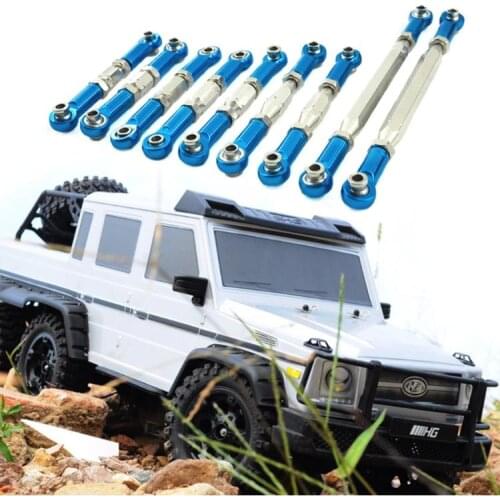 New 9pcs/set Metal Steering Tie Rod Kit DIY Upgrade Accessories for WLtoys 12428 12429 12423 FY01 1/12 RC Rock Crawler Car