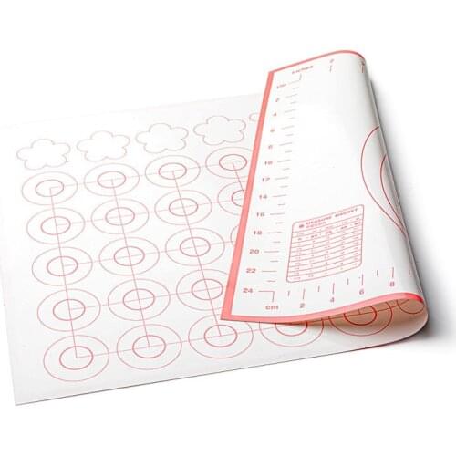 New Silicone Baking Mat Cake Cookie Macaron Bread Oven Baking Mats Pads Pan Double-sided Dual-use Pastry Kneading Dough Mat