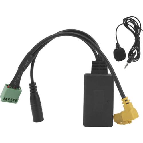 Oto teypleri araba aksesuar 12Pin Car AUX Adapter Multimedia Audio Cable Microphone Handsfree Fit for MMI