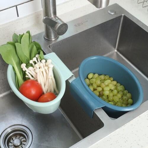 Hangable Sink Drain Basket Storage Shelf Kitchen Organizer Trash Can Home Accessories Filtered Water Hanging Baskets