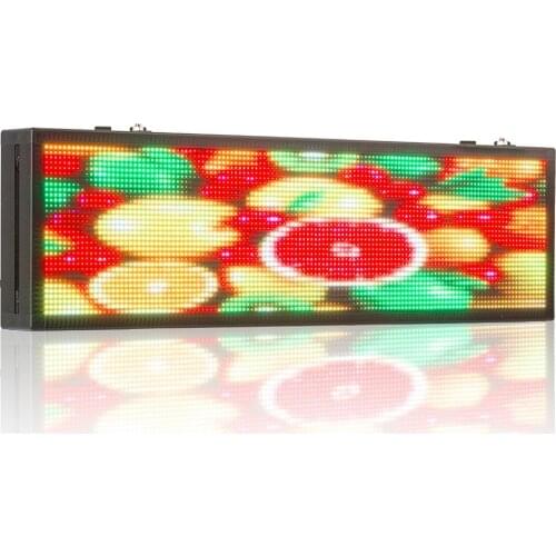 26*8inch P5MM SMD car rear window picture text RGB full-color advertising LED display screen, customized 220V 12V suite optional