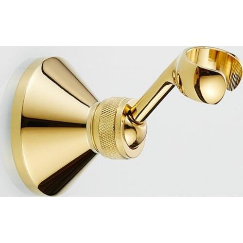 Bathroom Hand Held Shower Head Holder Bracket Rose Gold/Gold/Antique Bathroom Hardware Accessory Wall Mounted Brass Hook