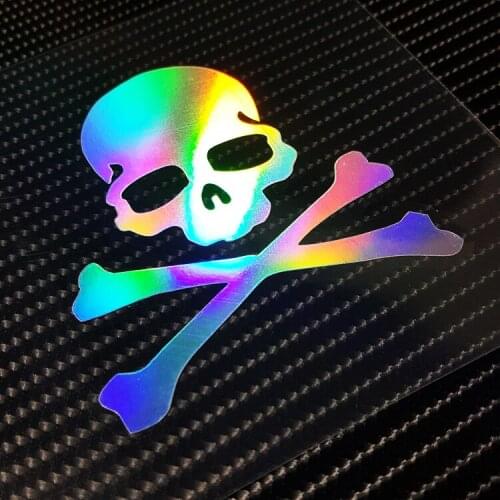 Car Styling and Decals Skull Skull Head Motorcycle Helmet Guitar Laptop Sticker Applique Laser color