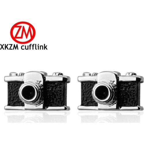 Formal Black camera Cufflink for Mens Suits Buttons Geometric Wedding Cufflink French Grooms Shirt Brand Cuff Links