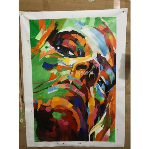 100% handmade oil painting modern man portrait paintings face Painting for wall decor oil painting stretcher for modern house