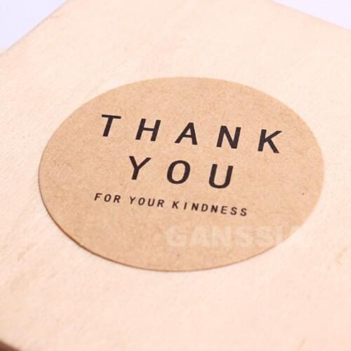 100pcs/lot Dia 4cm Handmade series Gift Seal Stickers Thank You Packing label paper sticker bakery supplies (ss-1451)