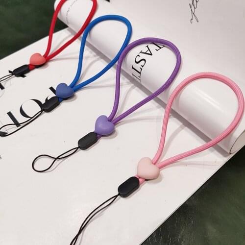 2PCS/1pack Mobile phone lanyard cartoon pendant womens wrist short pendant mobile phone case bracelet key anti-lost