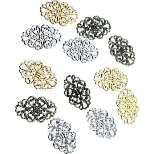 20pcs 22*32MM Metal Filigree Findings Diy Vintage Jewelry Accessories Handmade Materials