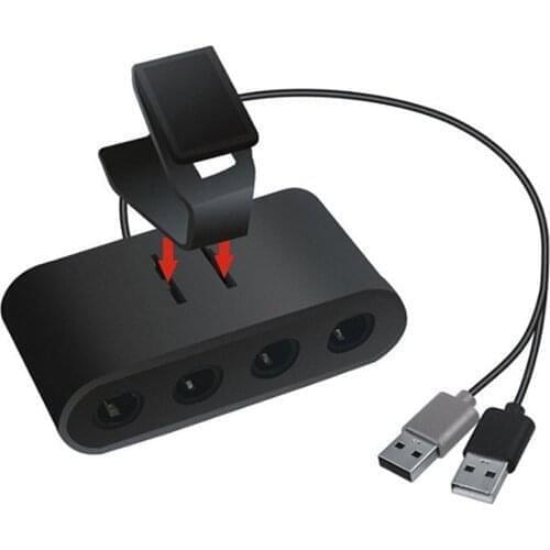 3in 1 4 ports Player for GameCube Controller Adapter for WiiU for switch NS or PC Handle Combined Converter Adapter