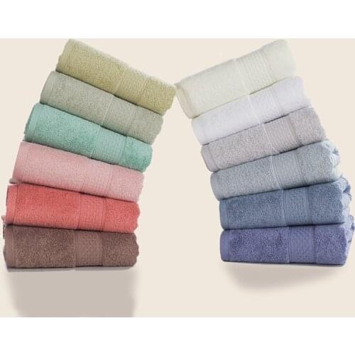 70*140cm 100%cotton solid color bath Towel Fast Drying Travel Gym Camping Sports business trip swimming Beach towel