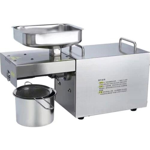 110V/220V automatic oil press machine,oil presser Home ,stainless steel seed oil extractor,Mini Cold hot oil press machine